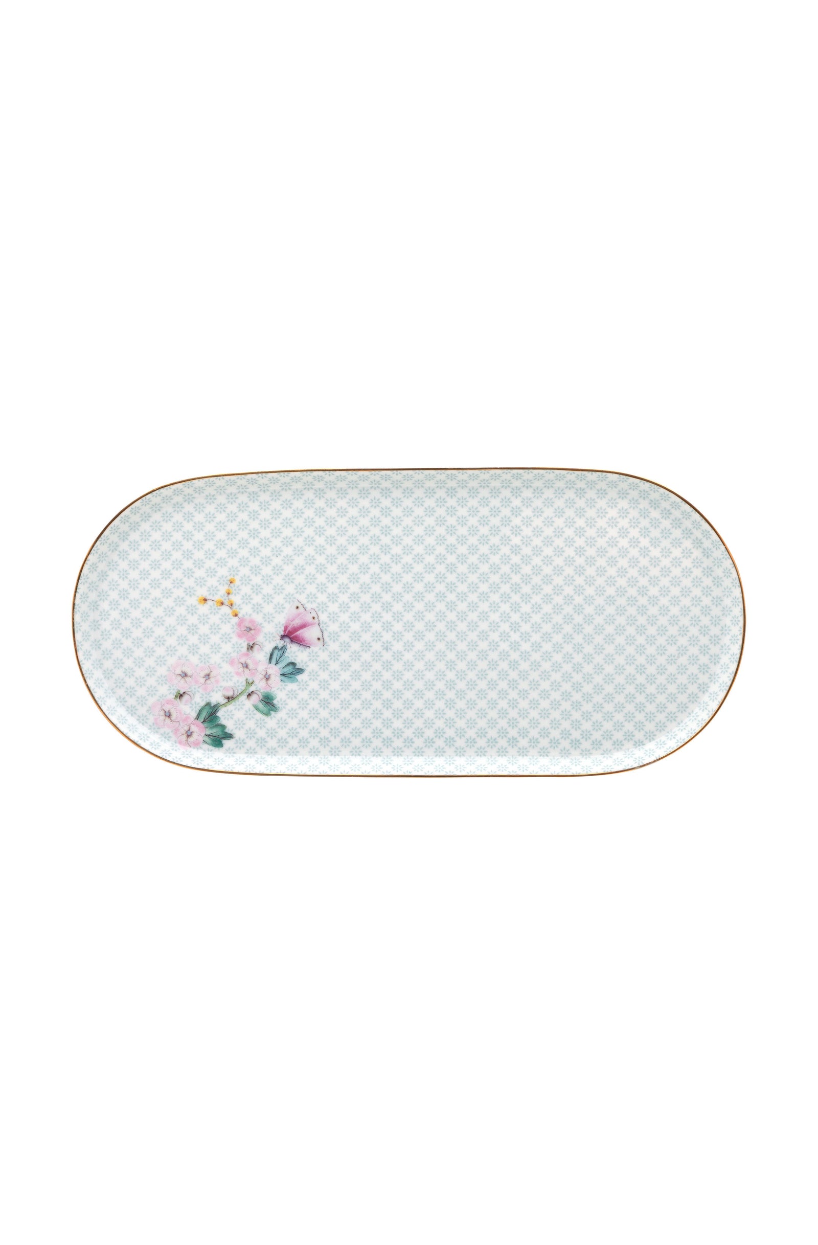 Produktbillede af Plate Sugar & Creamer Kamini White 25x12cm på tilbud i høj kvalitet