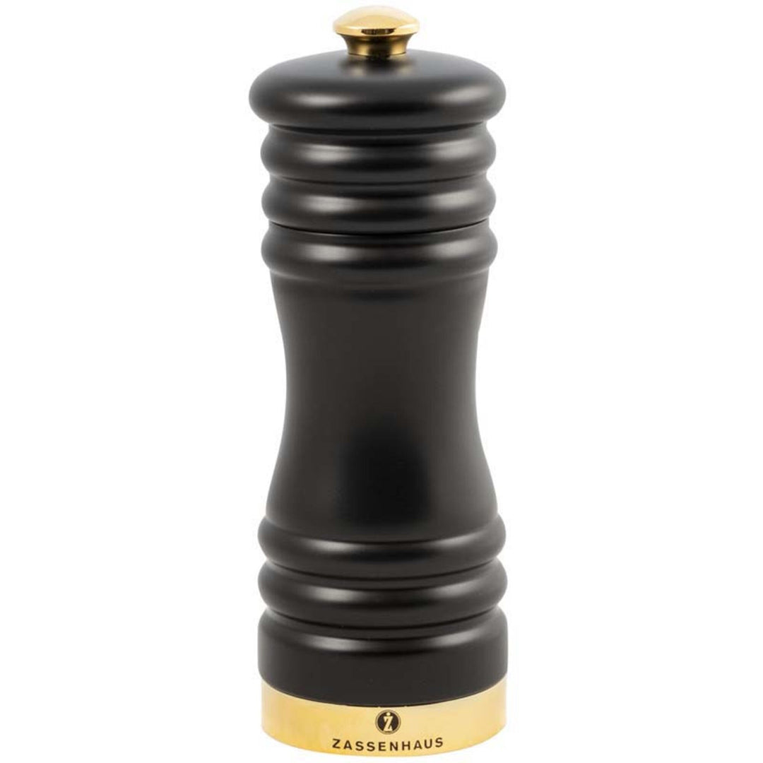 Zassenhaus Zassenhaus Munchen kværn Mat sort/guld 15 cm. – vinkelbillede (Krydderikværn)