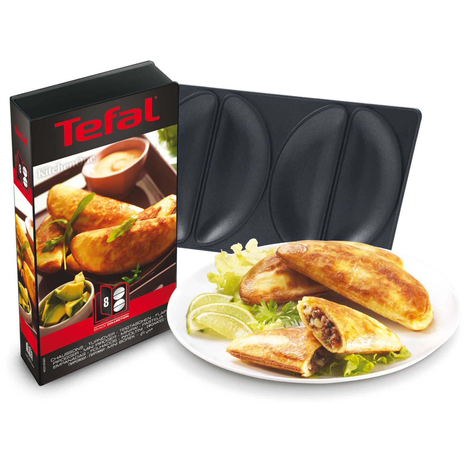 Tefal Tefal Snack Collection plader: Mini pirogger (8) – vinkelbillede (Tilbehør)