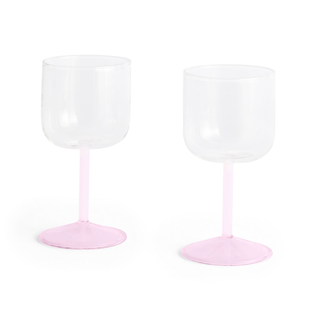 Hay Hay Tint Vinglas Clear Jade L-Pink L-Pink 2stk ❤ detaljebillede (Vinglas)