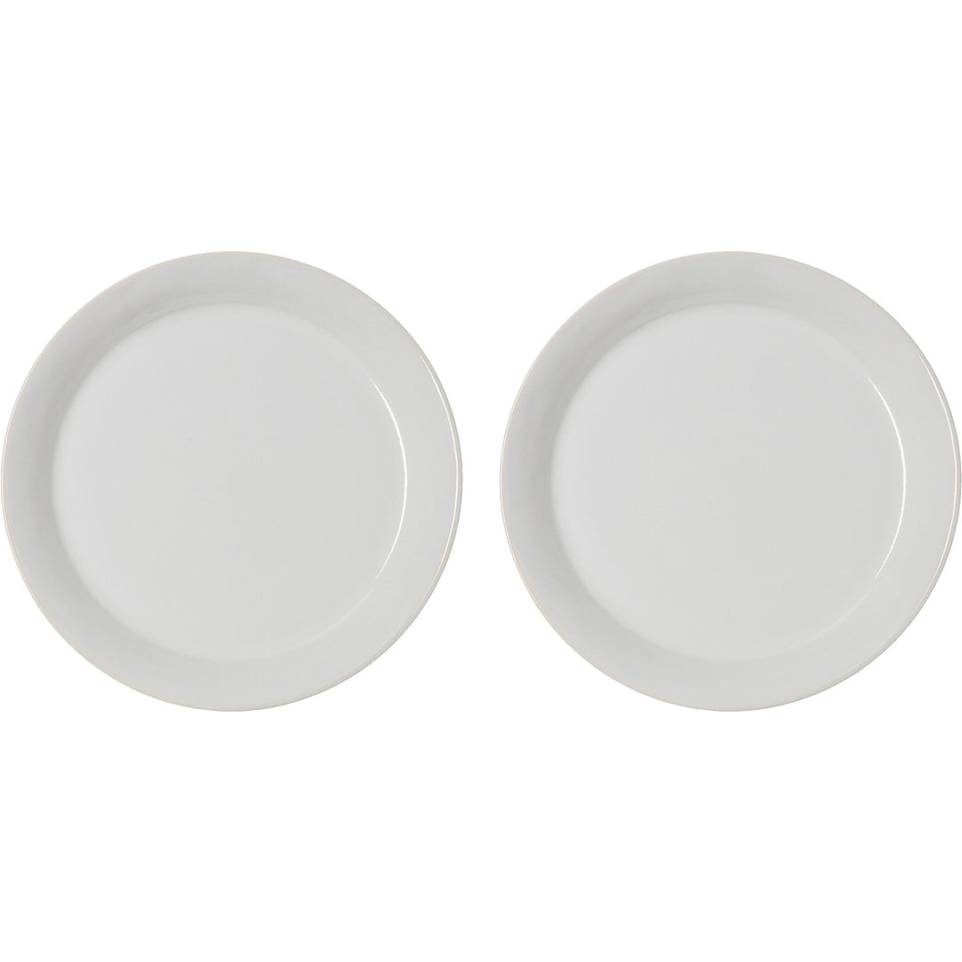 Potteryjo Potteryjo DAGA middagstallerken, Ø25, white, 2 stk. – frontbillede (Tallerkener)