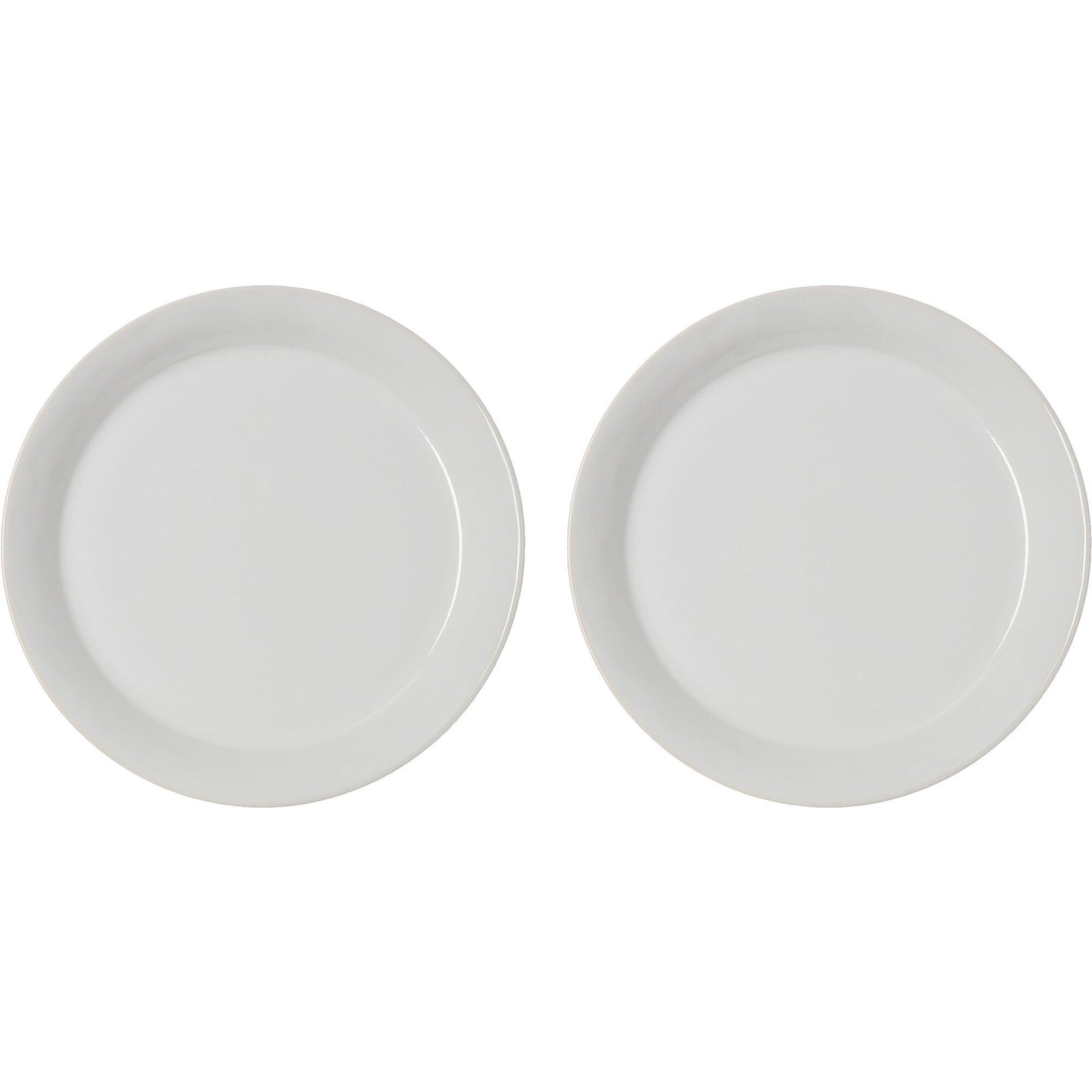 Potteryjo Potteryjo DAGA middagstallerken, Ø25, white, 2 stk. – frontbillede (Tallerkener)