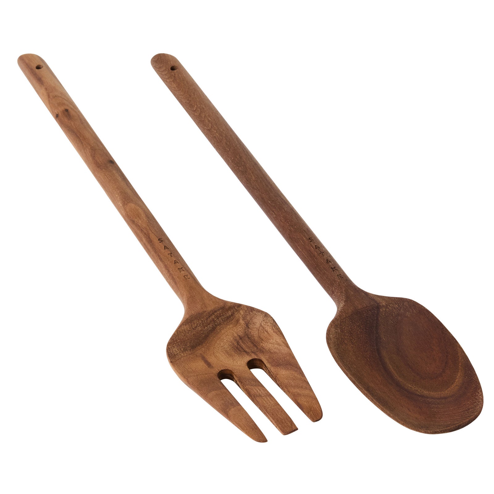 Satake Satake Salatbestik, valnød – billede i brug (Salatsbestik)