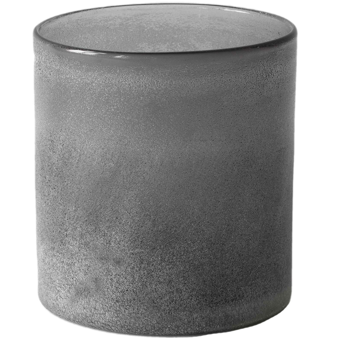 Tell me more Tell me more Frost fyrfadsstage, grey, medium ❤ frontbillede (Lysestage)