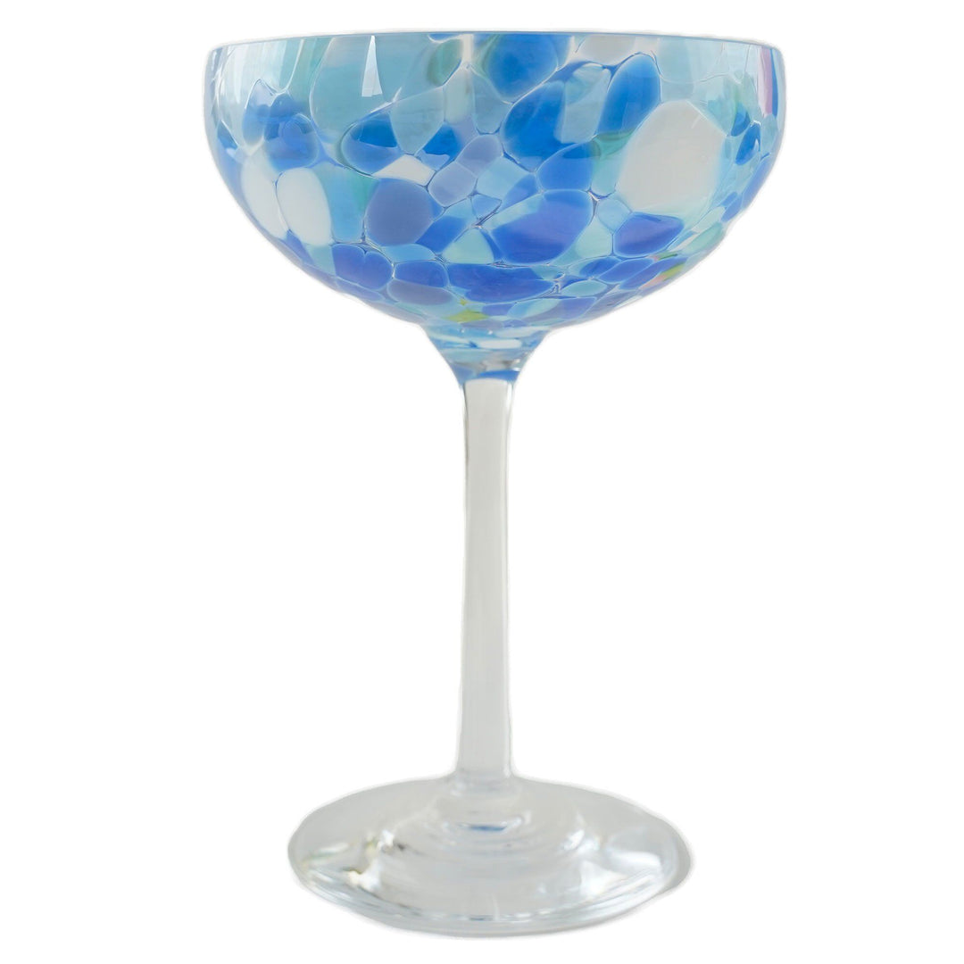 Magnor Magnor Swirl champagneglas 22 cl, blå ❤ billede i brug (Champagneglas)