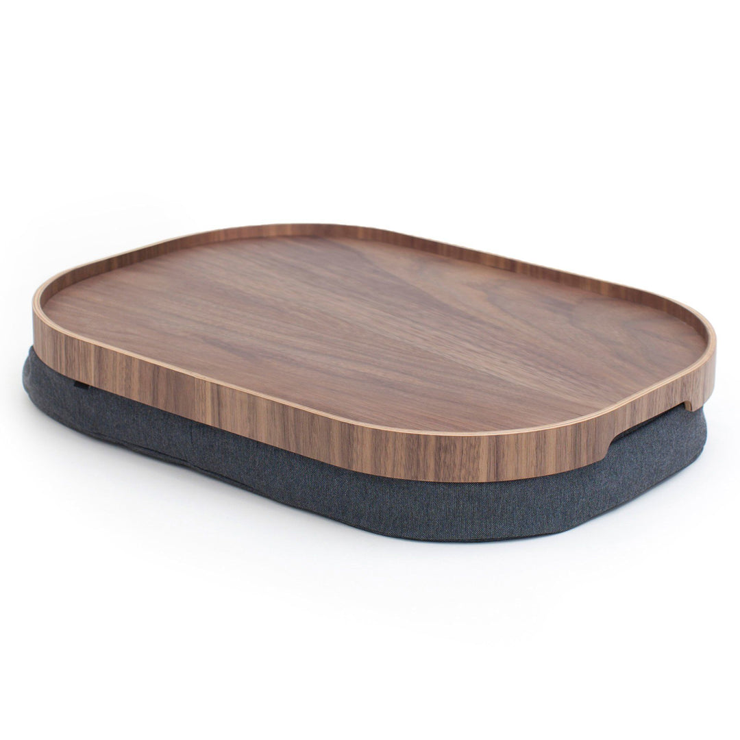Bosign Bosign CurveLine serveringsbakke anti-slip, large, valnød – produktbillede (Serveringsbakke)