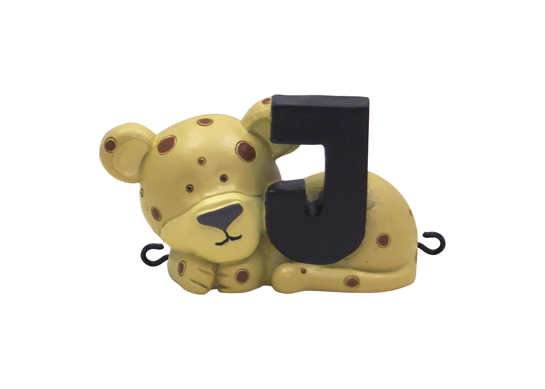 Produktbillede af Kids by Friis J bogstav med jaguar til navnetog i premium kvalitet