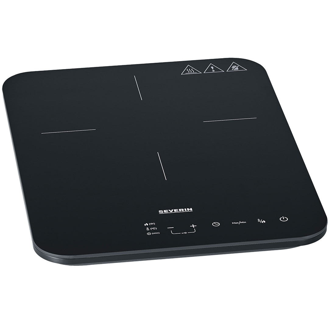 Severin Severin KP 1032 induktionsplade 1 zone, mat sort – close-up (Induktionskogeplade)