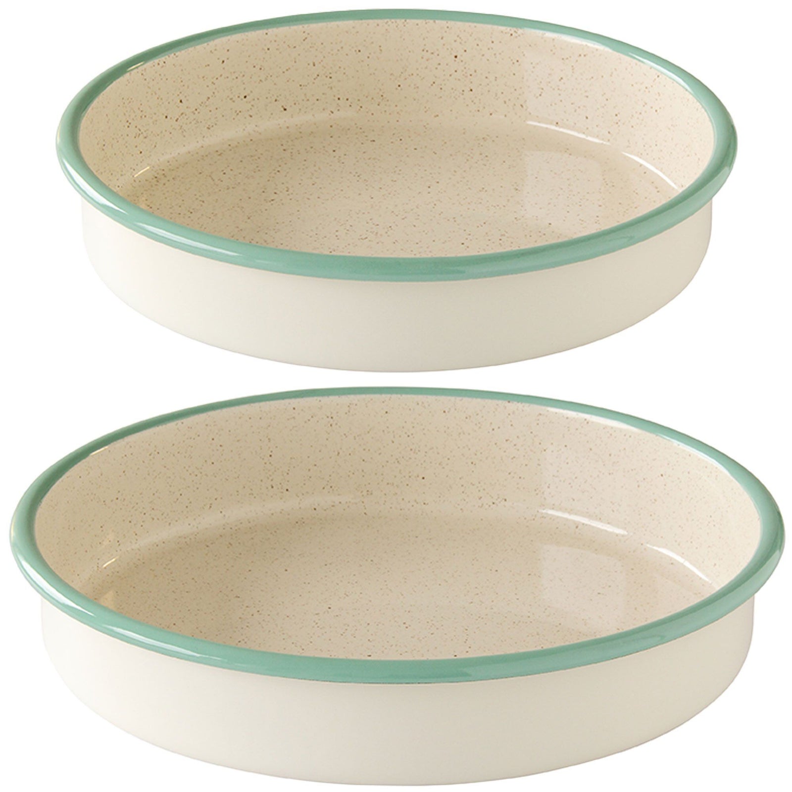 Kockums jernverk Kockums Jernverk Ovnfadsæt 24 + 28 cm, creme ❤ produktbillede (Ovnfast form)