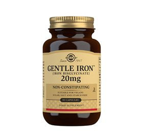 Produktbillede af Solgar Jern skånsom 20 mg 90 kap. på tilbud