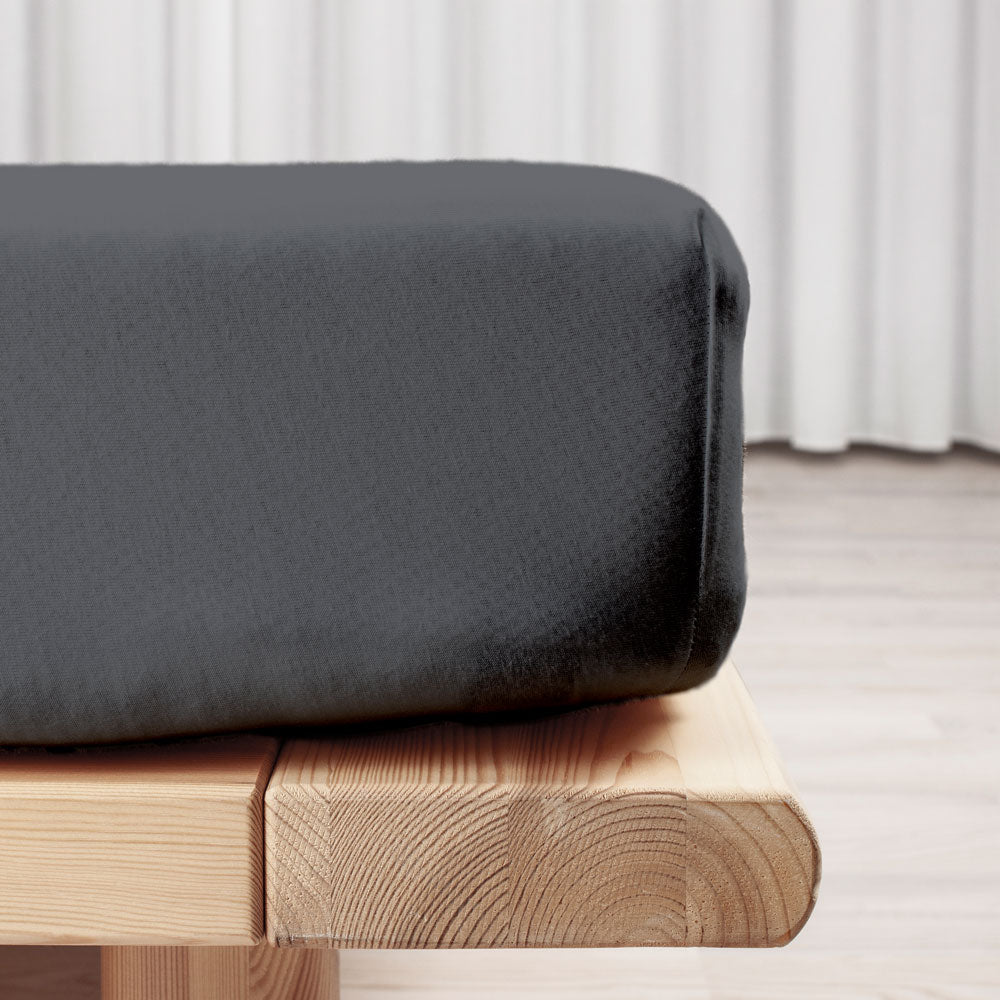 Produktbillede af SATIN Kuvertlagen 90x200 cm Grå på tilbud i høj kvalitet