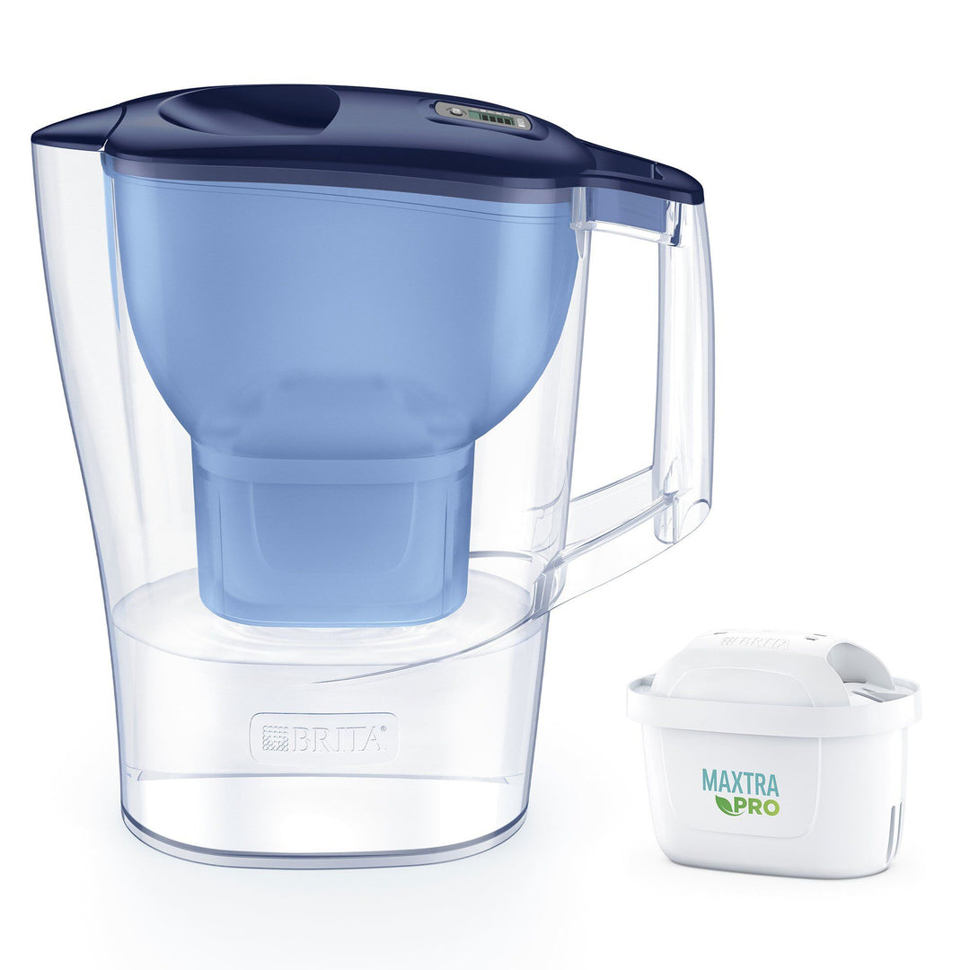 Brita Brita Aluna vandfilterkande, blå – vinkelbillede (Vandfilterkande)