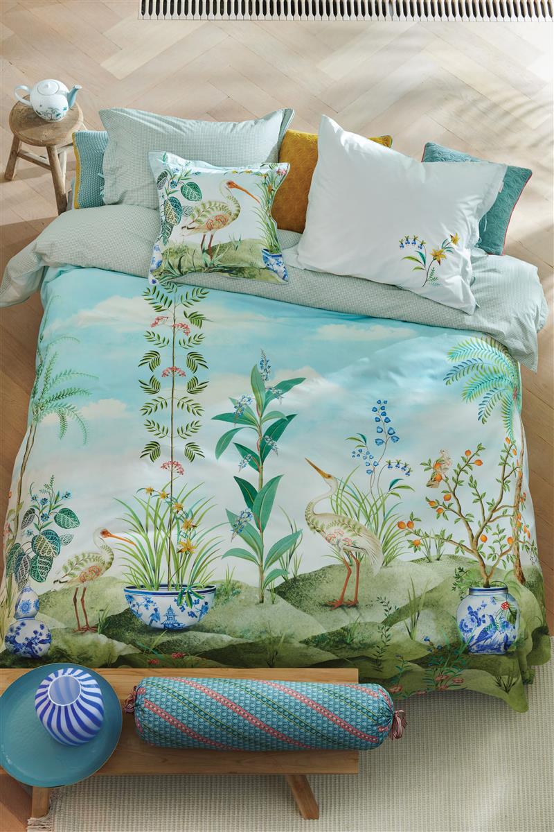 Produktbillede af Pip Studio sengetøj duvet covers Jolie white 140 x 200 + 60 x 63 på tilbud i høj kvalitet