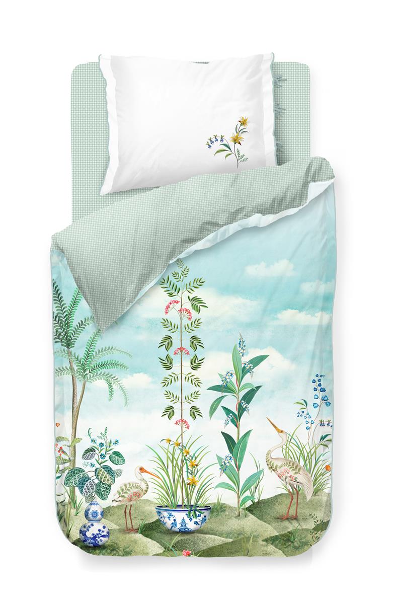 Produktbillede af Pip Studio sengetøj duvet covers Jolie white 140 x 220 + 60 x 63 på tilbud i høj kvalitet