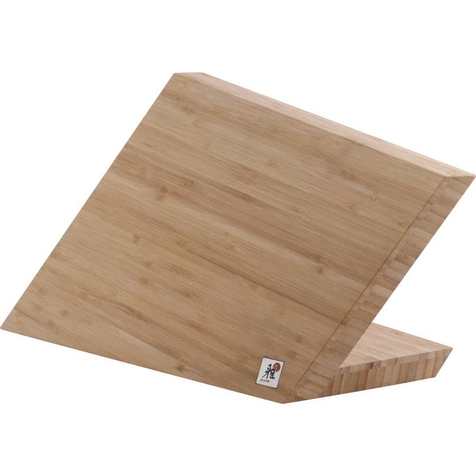 Miyabi Miyabi Toishi Pro knivblok med magnet i bambus – frontbillede (Knivblok)