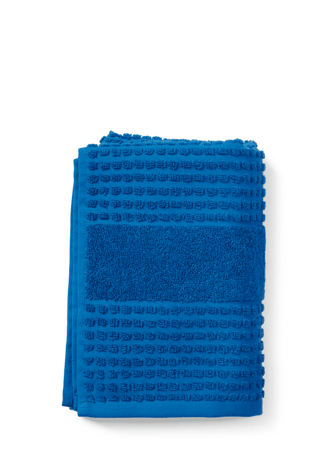 Produktbillede af Juna Check Håndklæde 50x100 cm blå i premium kvalitet