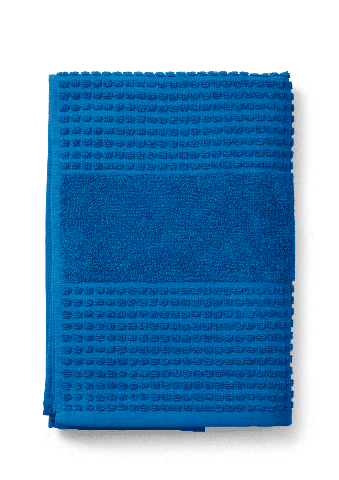 Produktbillede af Juna Check Håndklæde 70x140 cm blå i premium kvalitet