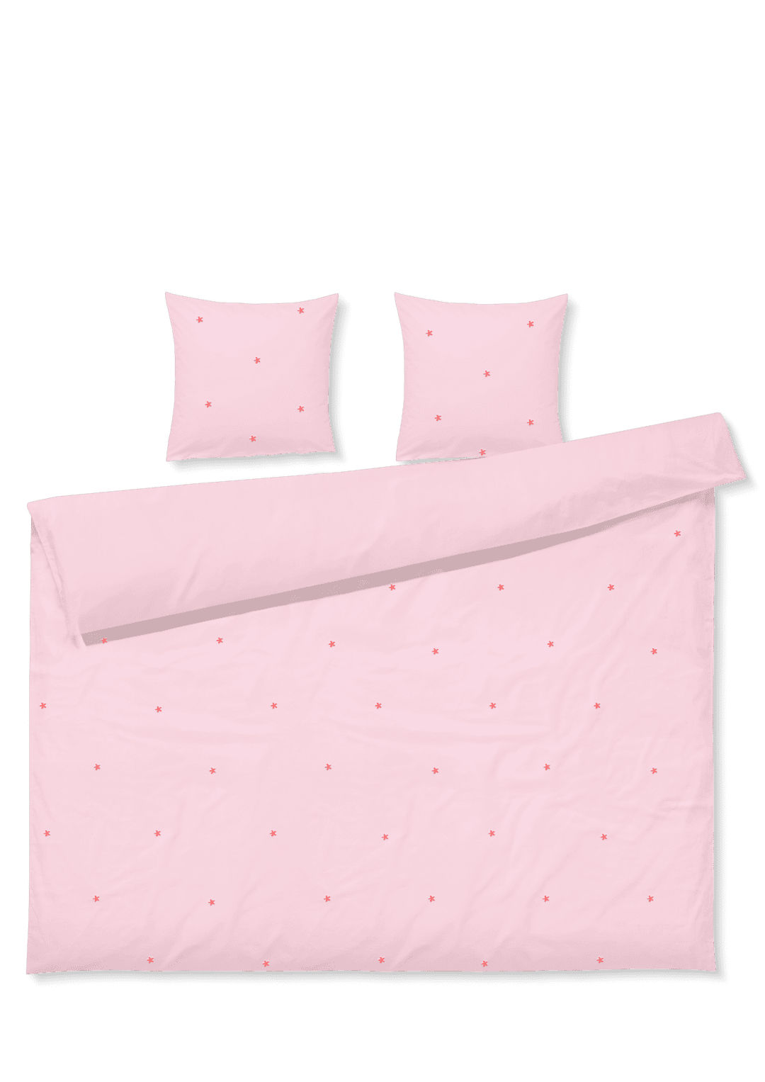 Produktbillede af Juna Daisy Sengetøj 200x220 cm pink/rød i premium kvalitet