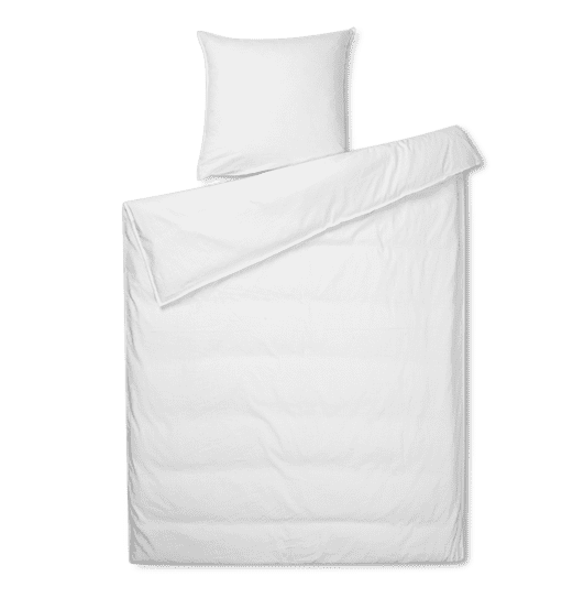 Produktbillede af Juna Monochrome Sengetøj 150x210 cm hvid SE i premium kvalitet