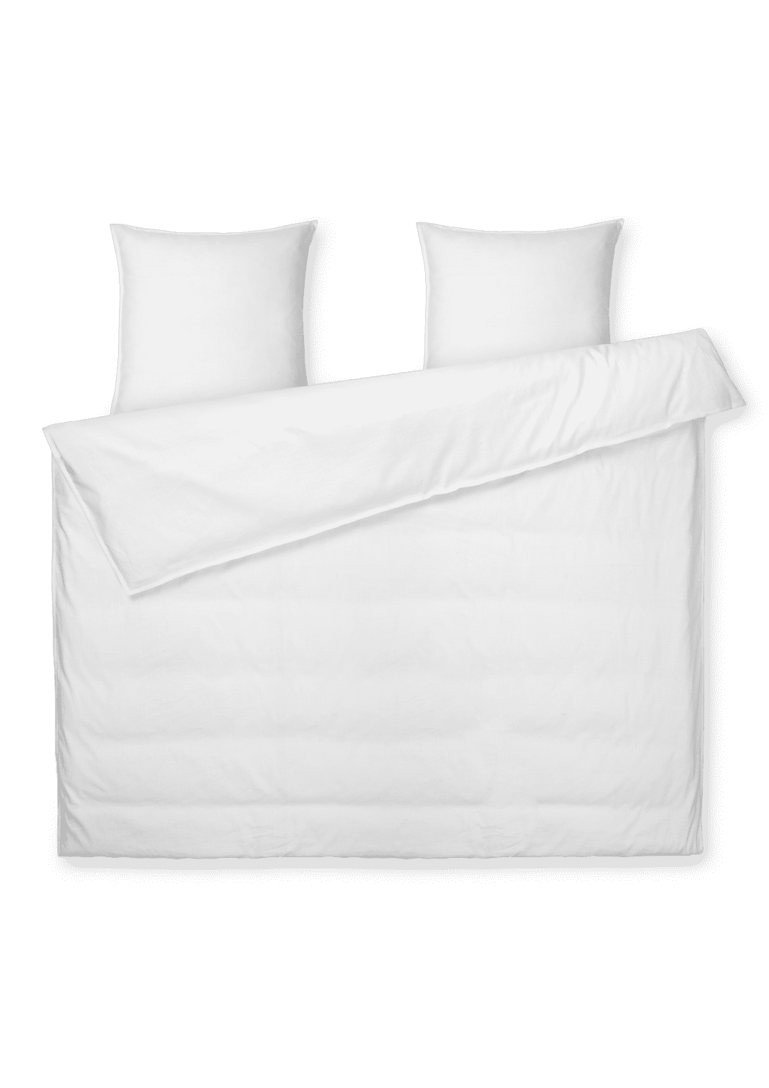 Produktbillede af Juna Monochrome Sengetøj 220x220 cm hvid SE i premium kvalitet