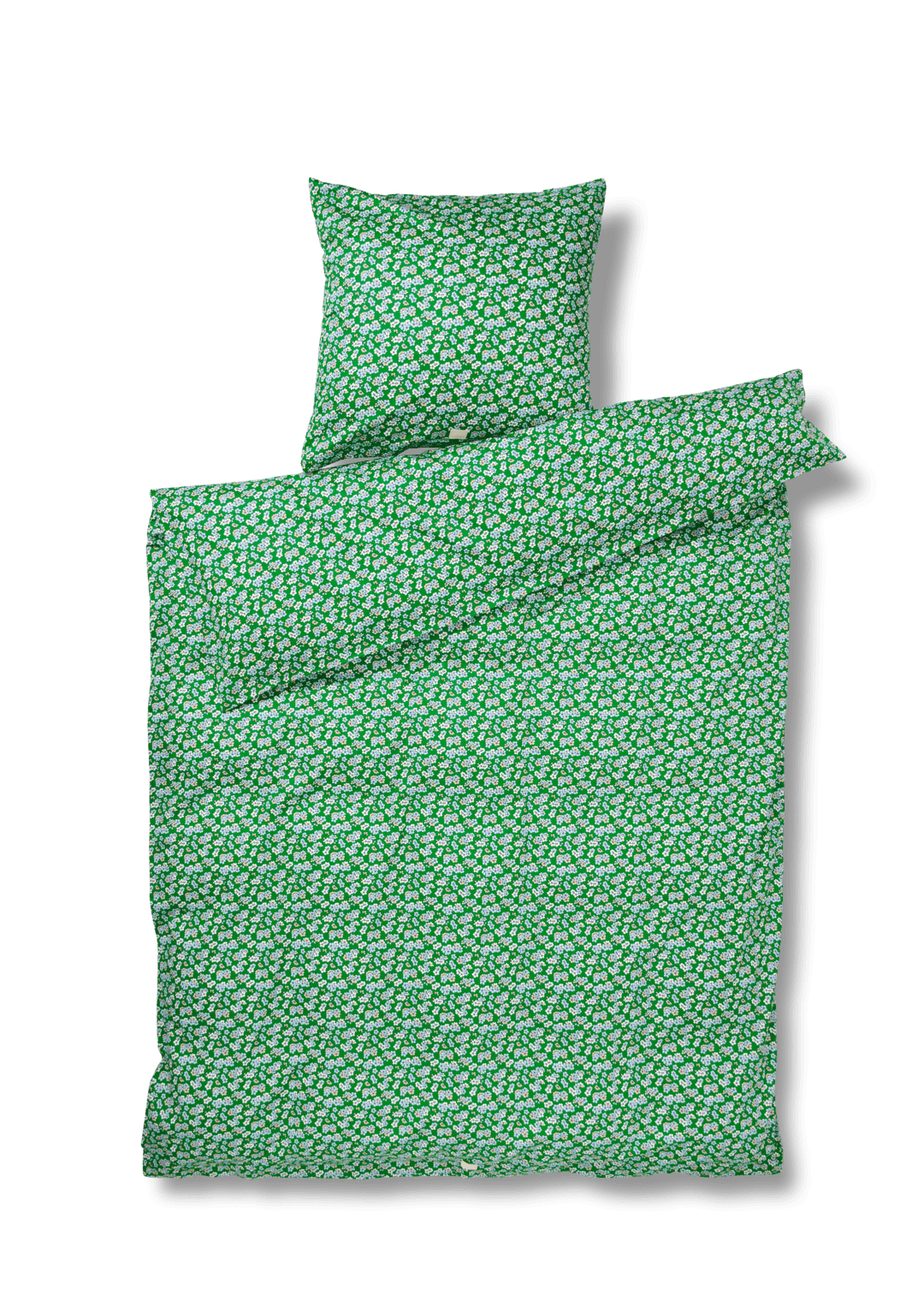 Produktbillede af Juna Pleasantly Sengetøj 140x200 cm grøn i premium kvalitet