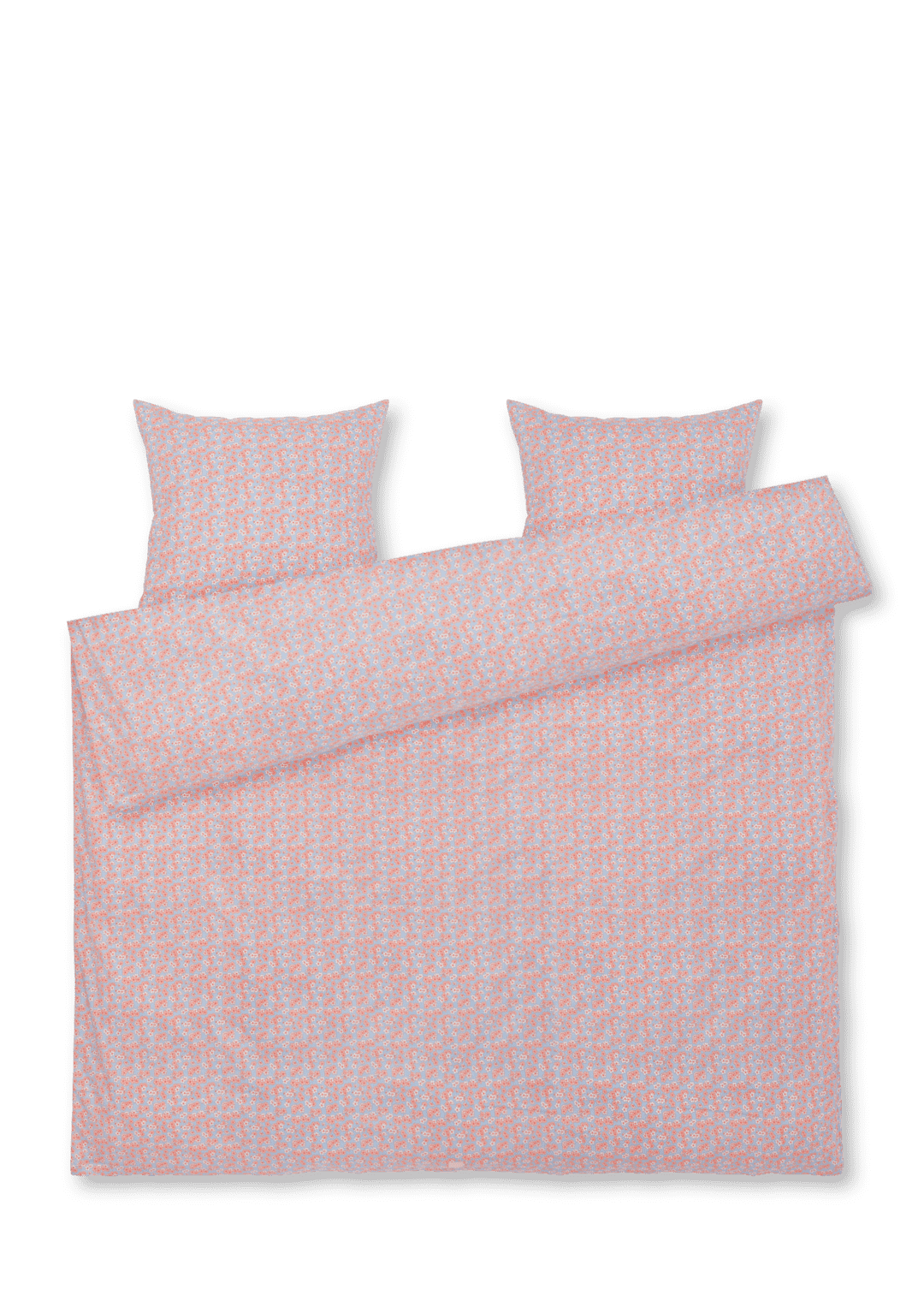 Produktbillede af Juna Pleasantly Sengetøj 220x220 cm lys blå/rosa SE i premium kvalitet