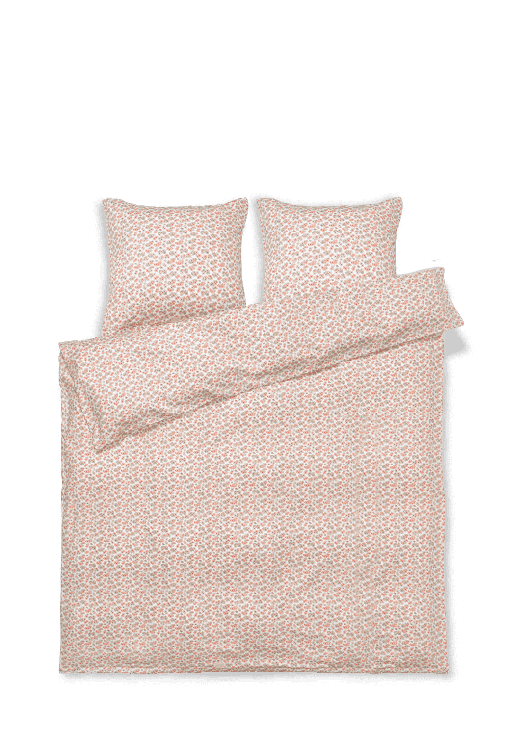 Produktbillede af Juna Pleasantly Sengetøj 220x220 cm hvid/rosa SE i premium kvalitet