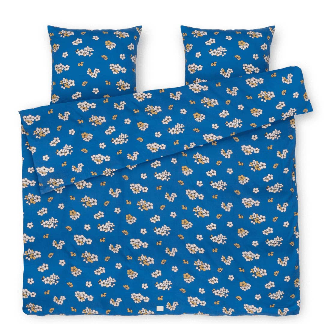 Produktbillede af Juna Grand Pleasantly Sengetøj 200x220 cm blå i premium kvalitet