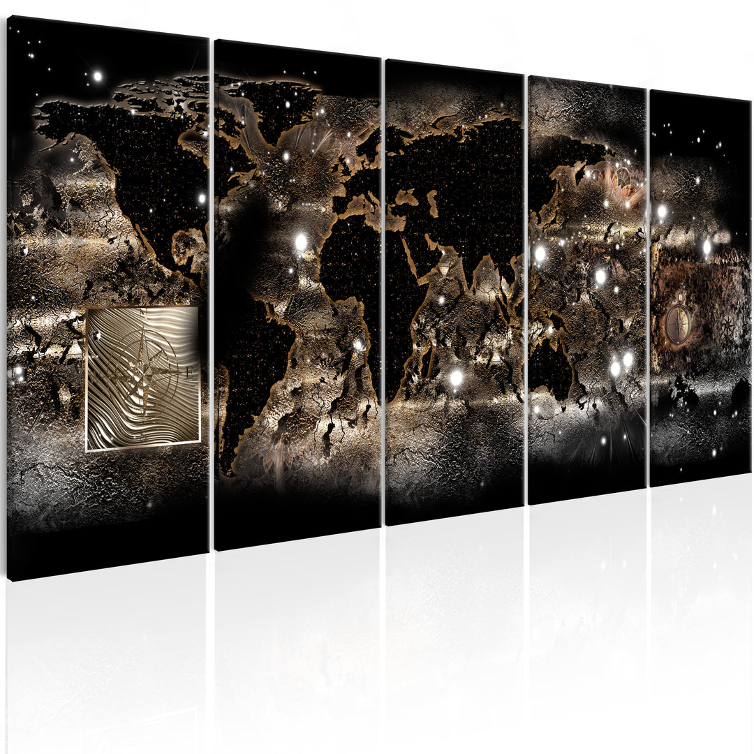 ARTGEIST verdenskort Earth Glow Flere størrelser 200x80