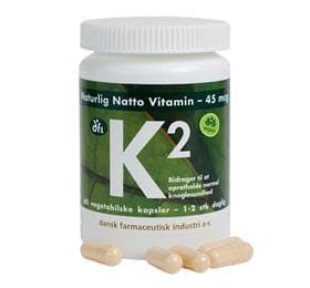 Stort online udvalg i DFI K2 vitamin 45 mcg 60 kap. ❤ DFI ❤ Hurtig levering: 1 - 2 Hverdage og gratis fragt v/køb over 295 kr. GLS til pakkeshop ❤ Varenummer: HG-50526 og barcode / Ean: 5701629010368 på lager - Kæmpe udvalg i Sundhed - Over 360 kendte mærker på udsalg