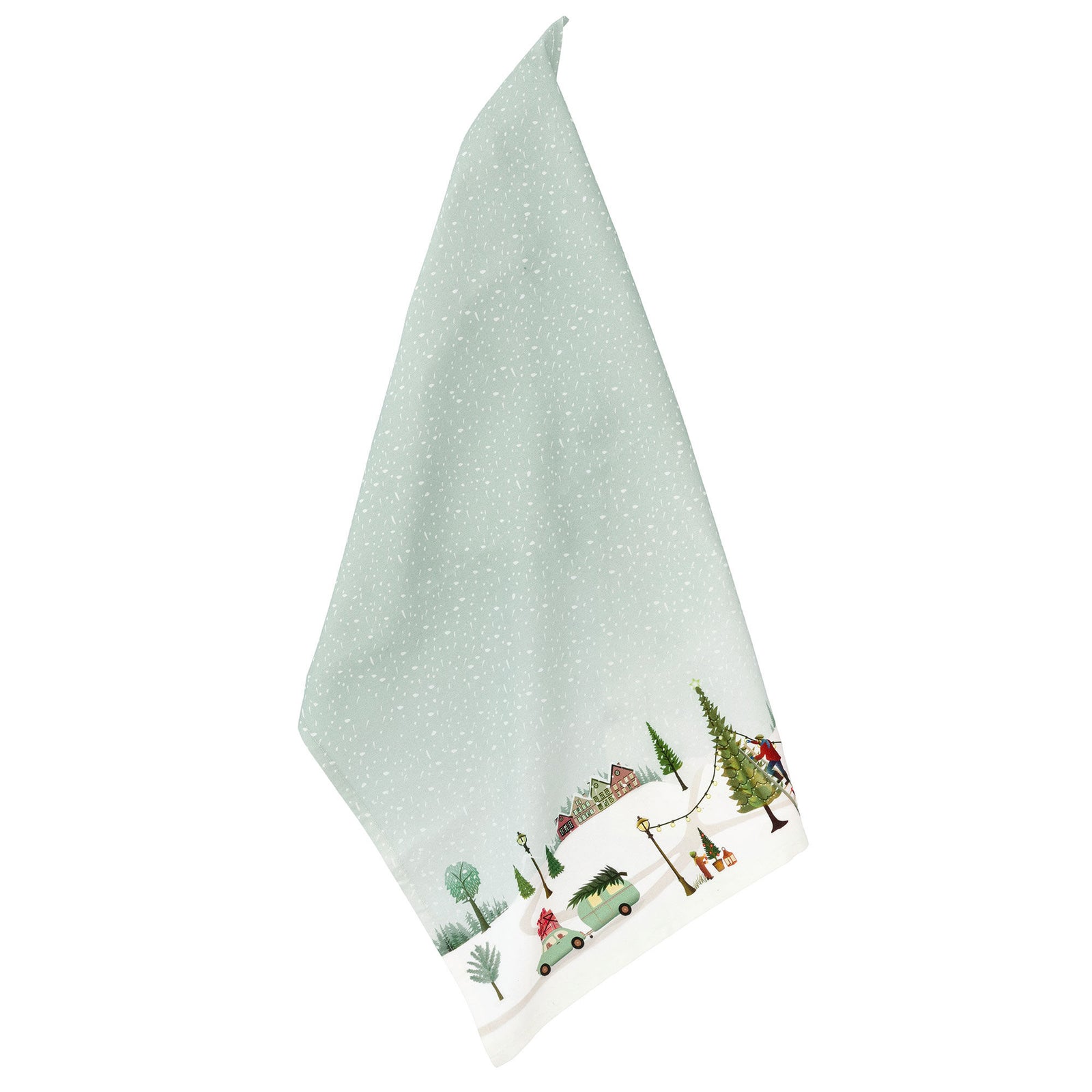 Pillivuyt Pillivuyt Vinter viskestykke 50 x 70 cm, artic ice – frontbillede (Køkkenhåndklæde)