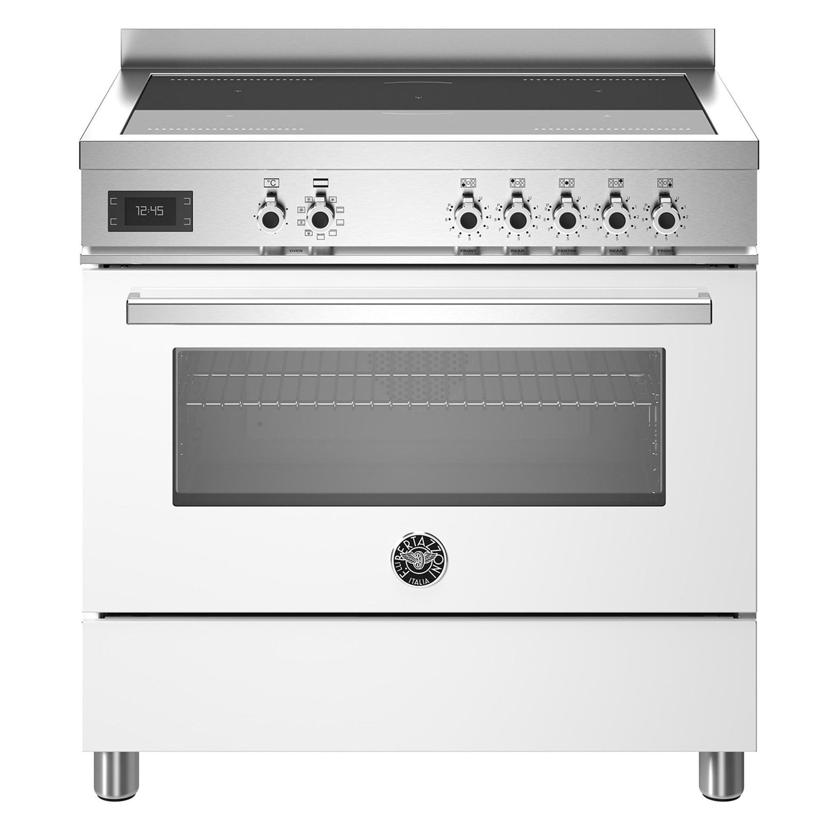 Bertazzoni Bertazzoni PRO95I1EBIT Professional induktionskomfur med ovn, 90 cm, hvid ❤ billede i brug (Induktionskomfur)