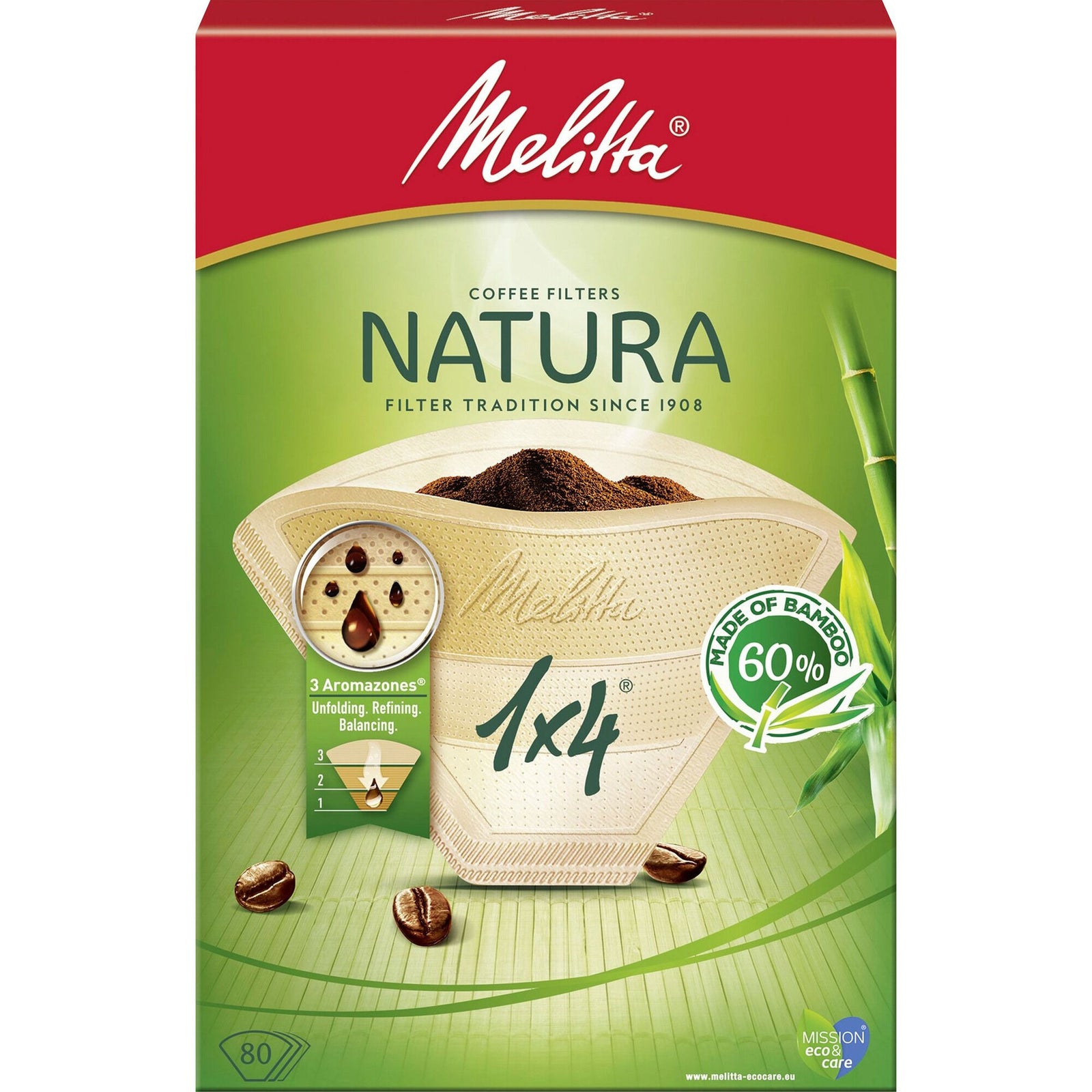 Melitta Melitta 1x4/80 Natura Kaffefiltre – produktvisning (Kaffefilter)