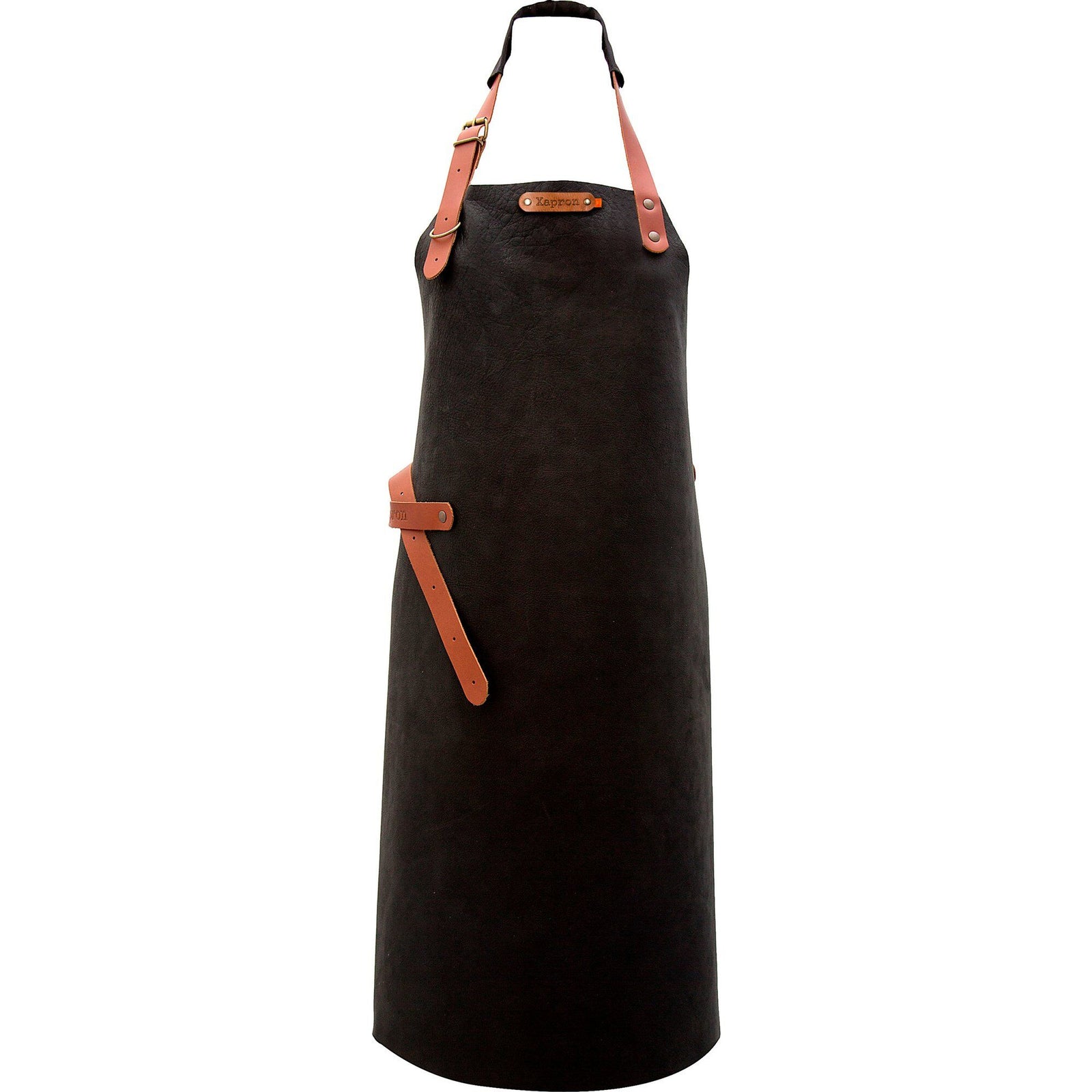 Xapron Xapron Montana forklæde i sort, L ❤ detaljebillede (Forklæder)
