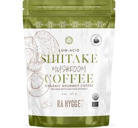 Produktbillede af RÅ HYGGE Kaffe m. Shiitake svampeekstrakt- Filtermalet Ø 227 g. X på tilbud i brug