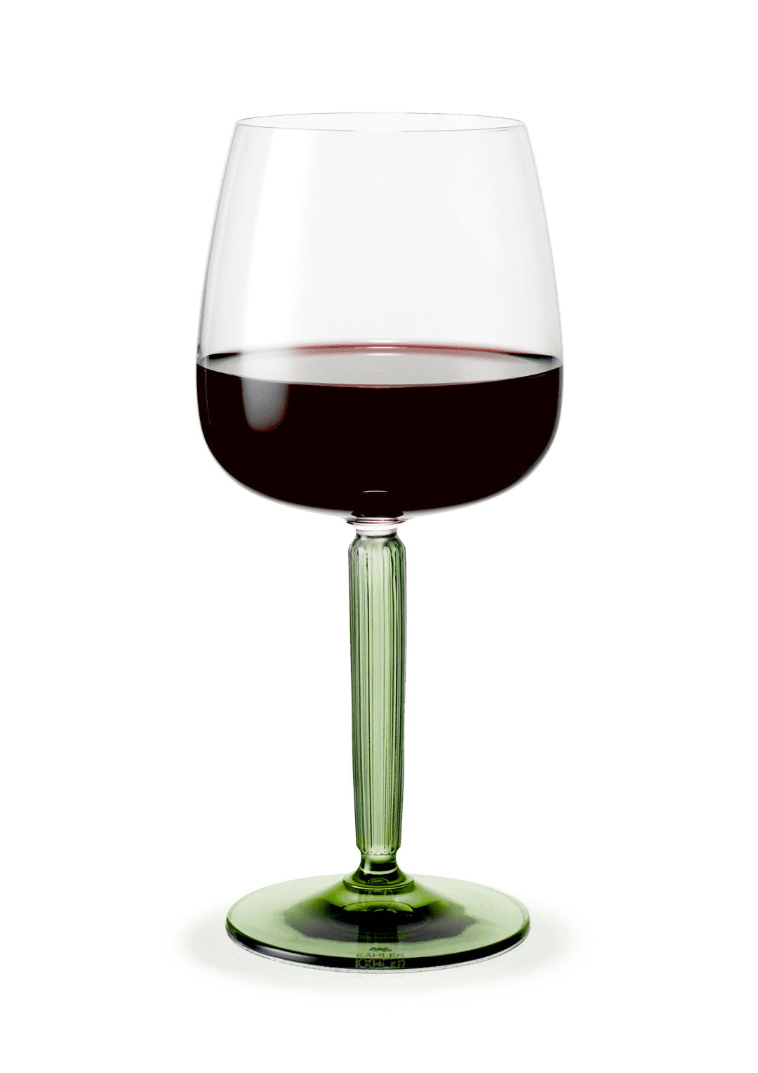 Produktbillede af Kähler Hammershøi Rødvinsglas 49 cl grøn 2 stk. i premium kvalitet