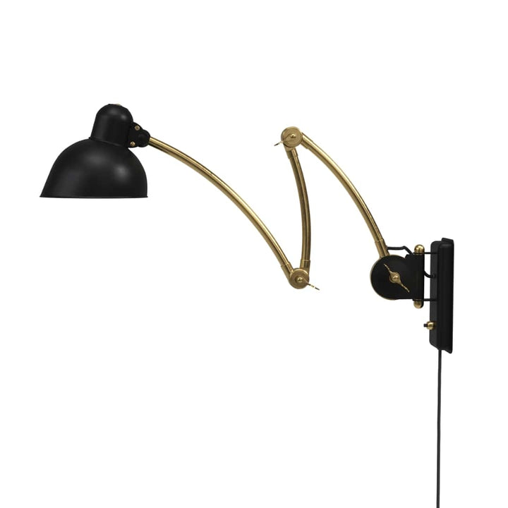 Kaiser Idell 6559-W Væglampe Mat Sort/Messing Fritz Hansen