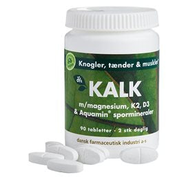 Detaljeret produktbillede af DFI KALK m. magnesium K2 D3 & spormineraler 90 tab. på tilbud