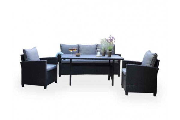 Kamma Loungesæt - Sort ❤ Stort online udvalg i Havemøbelland ❤ Billig fragt og hurtig levering 2 - 5 hverdage ❤ Varenummer: HML-DK3364 / Ean: på lager - Udsalg på HAVESOFA- OG LOUNGEMØBLER > Havesofasæt Spar op til 63% - Over 322 kendte brands på udsalg