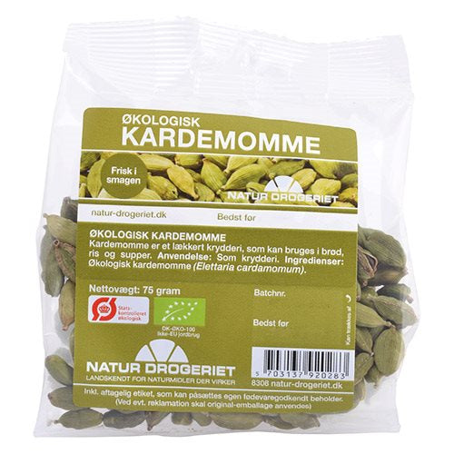 Produktbillede af Kardemomme hel grøn Ø 75G på tilbud