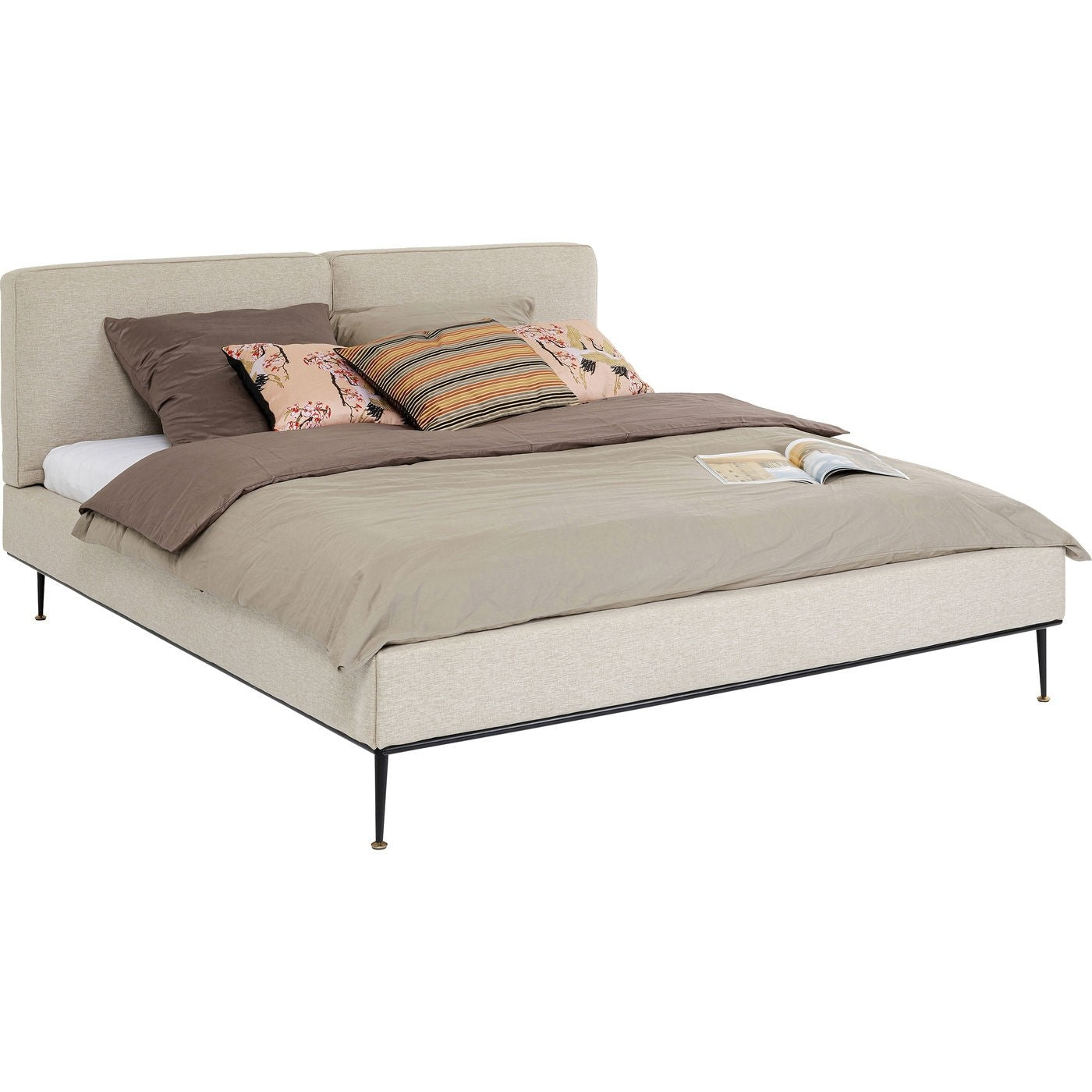 Produktbillede af KARE DESIGN East Side sengeramme beige bomuld/stof 180x200 i premium kvalitet