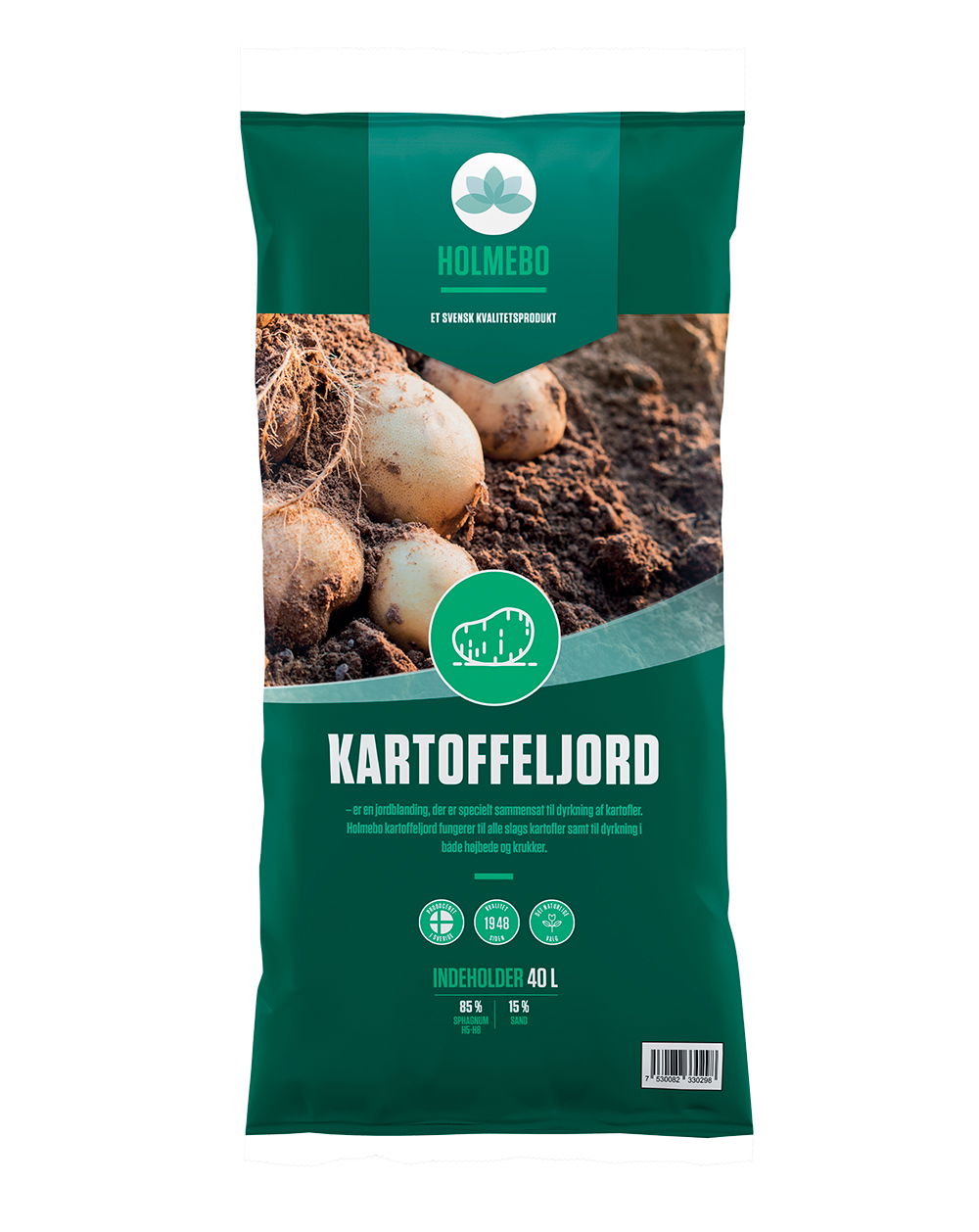 Produktbillede af Holmebo Kartoffeljord 51x40 liter på tilbud i høj kvalitet