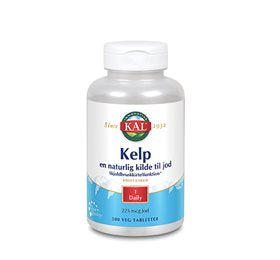 Produktbillede af KAL Kelp indeh. 225 mcg jod fra Kelpplanten 500 tab. på tilbud