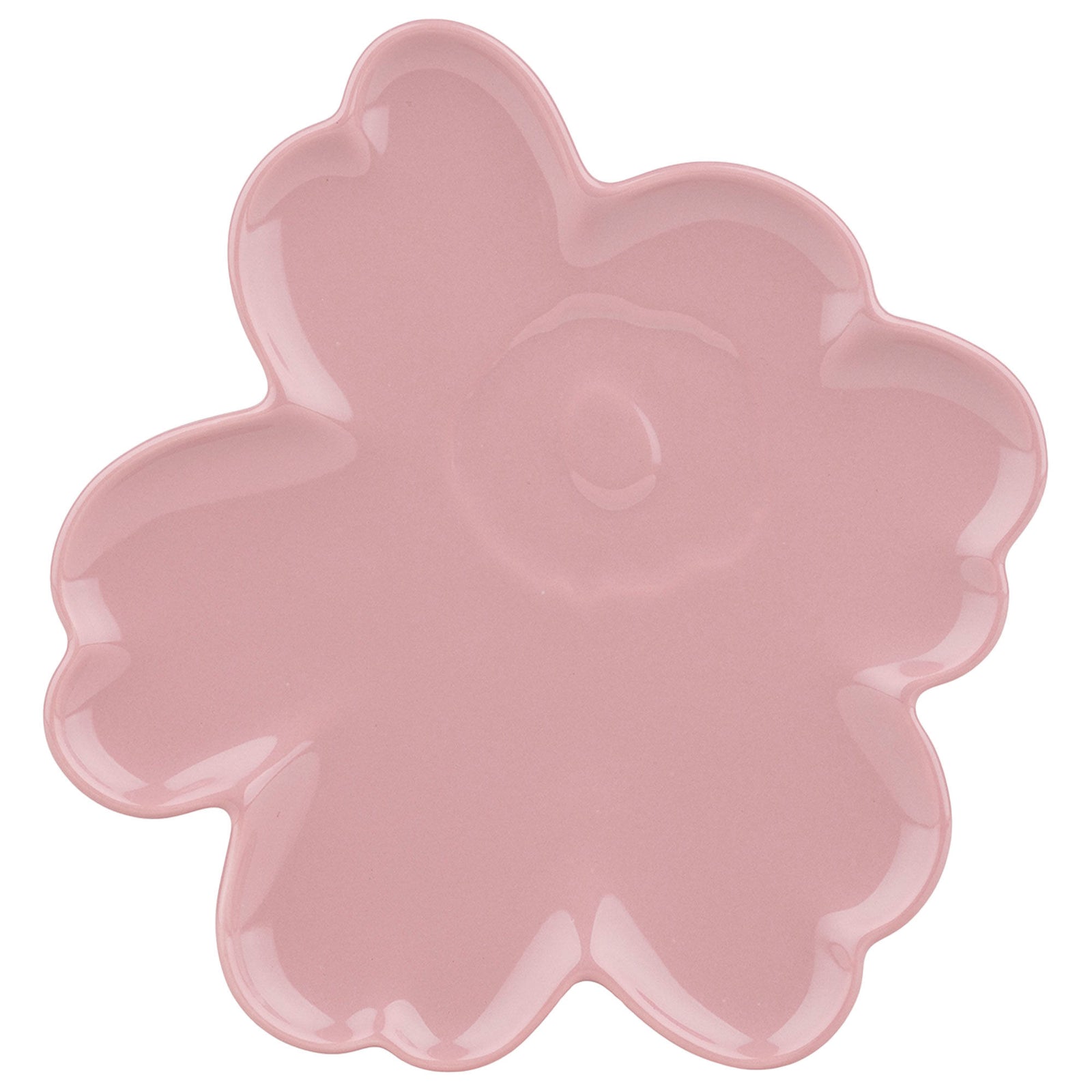 Marimekko Marimekko Unikko Shape Tallerken 20 cm, rosa – vinkelbillede (Tallerken)