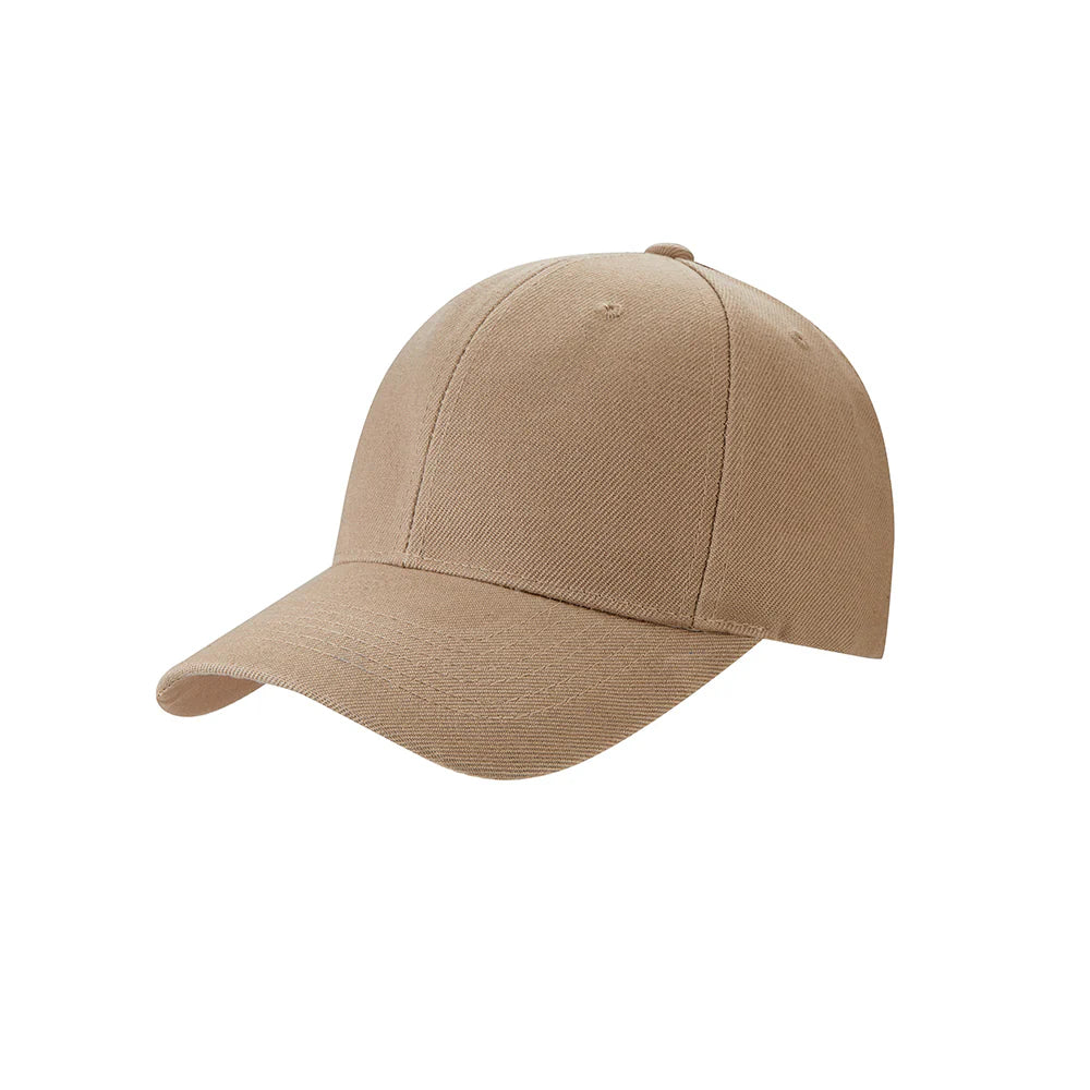 Caps / Baseball Kasket ensfarvet til mand/kvinde i mange farver! Khaki