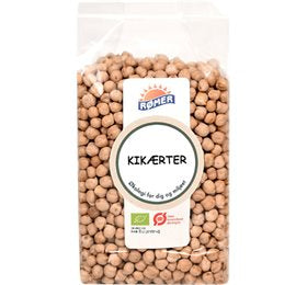 Detaljeret produktbillede af Rømer Kikærter Ø 500g. på tilbud