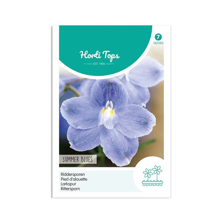Kinesisk ridderspore frø Summer Blues Horti Tops
