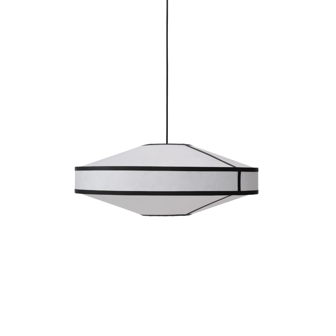 Kite Pendel Hvid/Sort Ø75 New Works