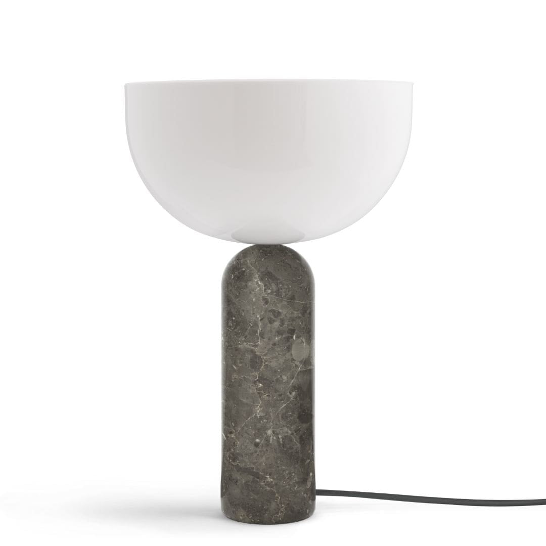 Produktbillede af Kizu Bordlampe Grå Marmor Large New Works i premium kvalitet