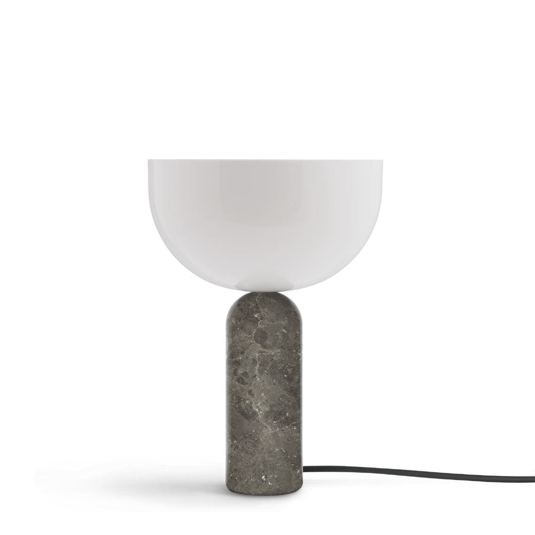 Produktbillede af Kizu Bordlampe Grå Marmor Small New Works i premium kvalitet